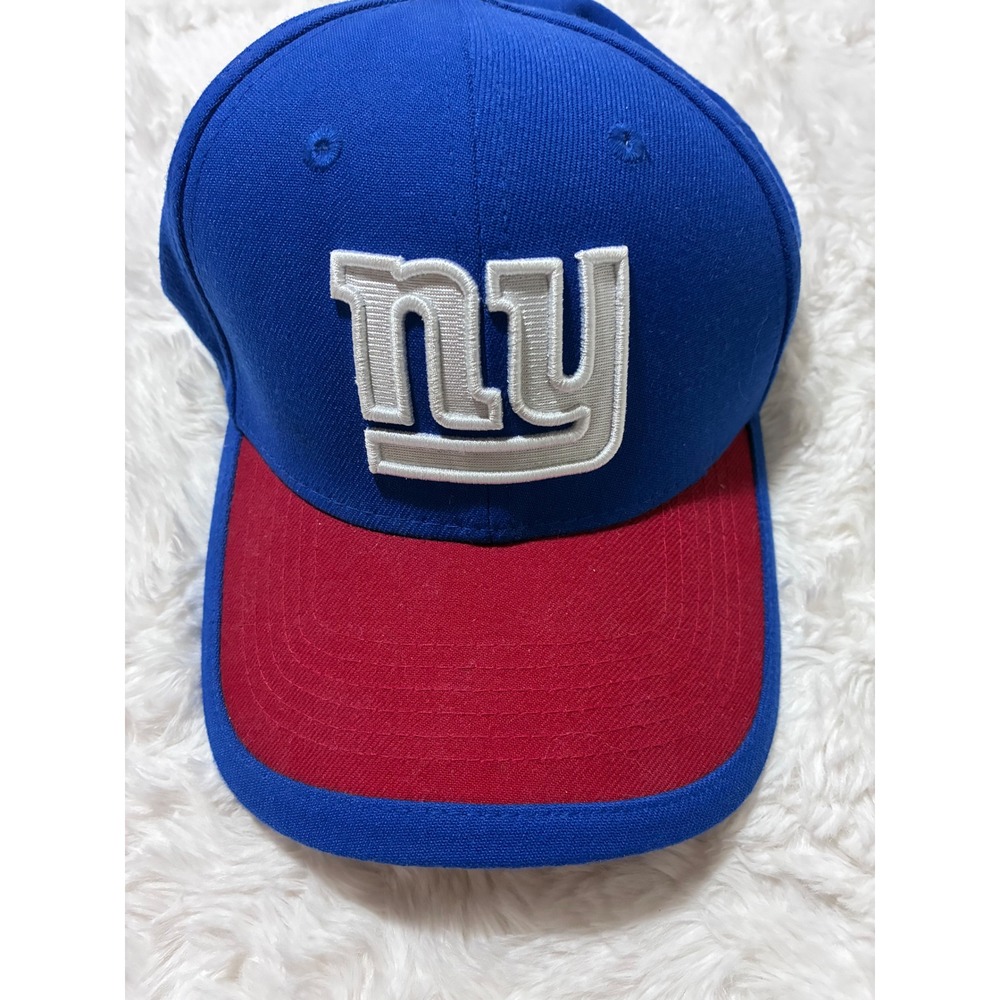 New York Giants NFL Hat Blue Red Stretch‎ Fit Small Medium New Era 39Thirty